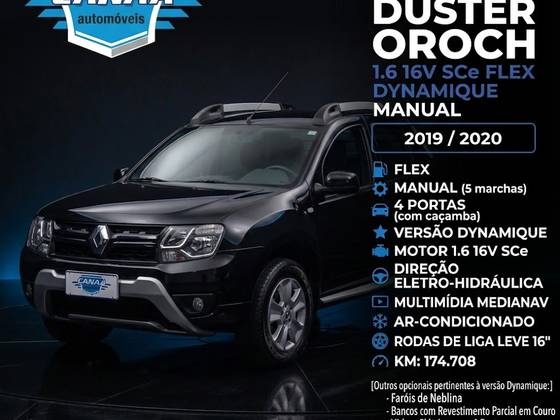 RENAULT DUSTER OROCH 1.6 16V SCE FLEX DYNAMIQUE MANUAL RENAULT DUSTER OROCH 1.6 16V SCE FLEX DYNAMIQUE MANUAL